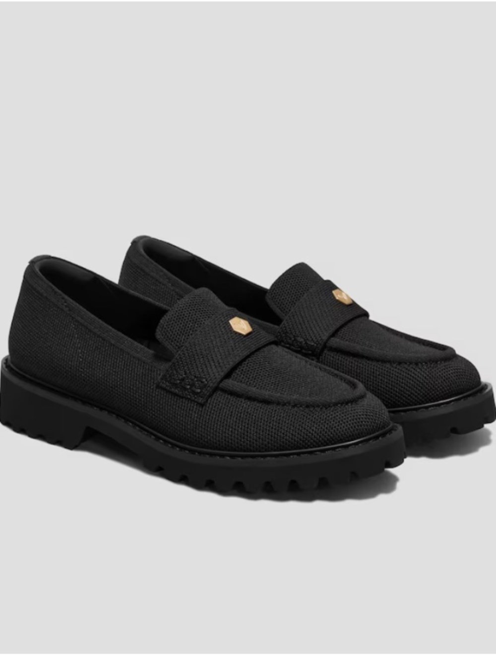 Vivaia Round Toe Platform Chunky Heel Francesca Loafer size 38.5 (7.5)